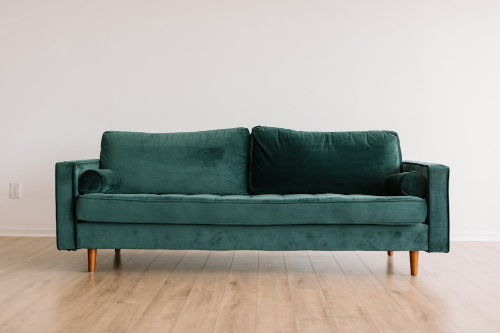 Sofa example representing the finished look